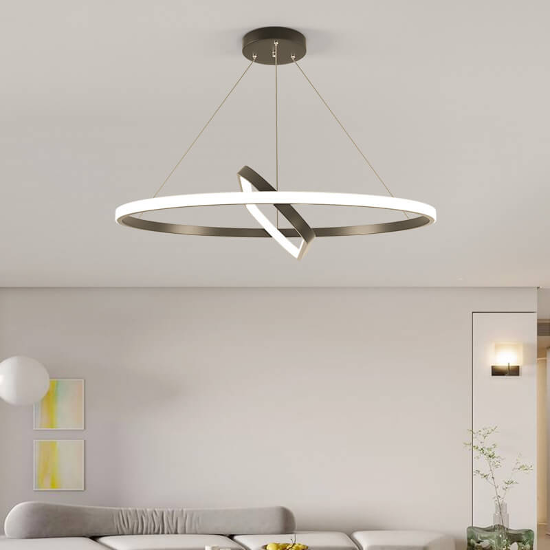 Lustres LED à géométrie de cercle minimaliste italien 