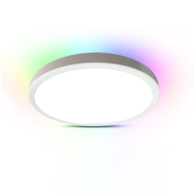 Modern Minimalist ABS Round Intelligent LED Flush Mount Ceiling Light