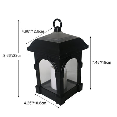 Traditional European Solar Waterproof House Cubic Plastic LED Landscape Lighting Outdoor Light For Garden