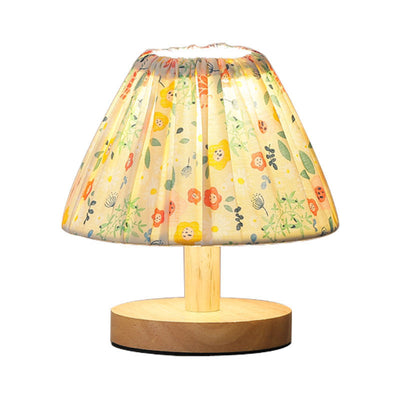 Modern Minimalist Creative Iron Flower Shape 1-Light Table Lamp