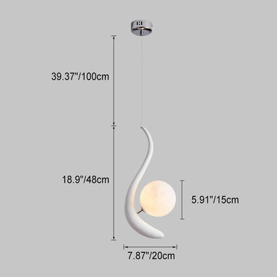 Aluminiumlegierung 1-Licht-Kuppel-Pendelleuchte in Schalenform 