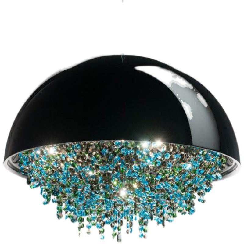 Modern Luxury Round Crystal Iron 3/4/5/6-Light Chandelier For Living Room