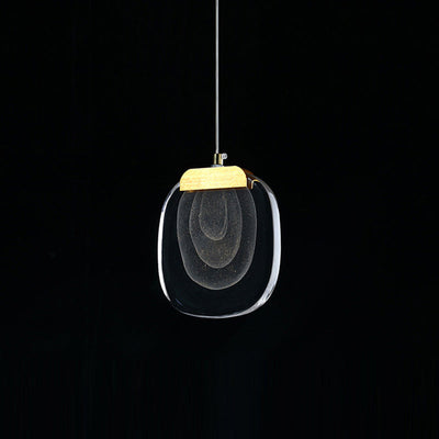 Lustre LED Rond en Cristal d'Aluminium Scandinave Contemporain pour Salon 