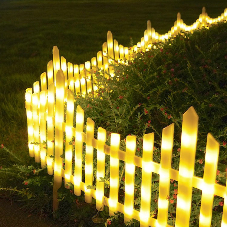 Contemporary Creative PA Wavy Shape Solar LED Decorative Fence Light Outdoor Light For Garden