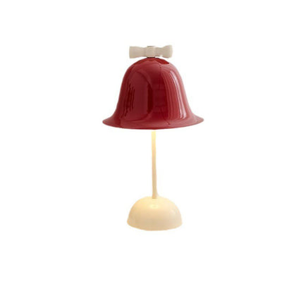 Modern Minimalist Cream Tone Bow Bell LED Table Lamp