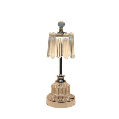 Minimalist Light Luxury Crystal Glass Crown LED Table Lamp
