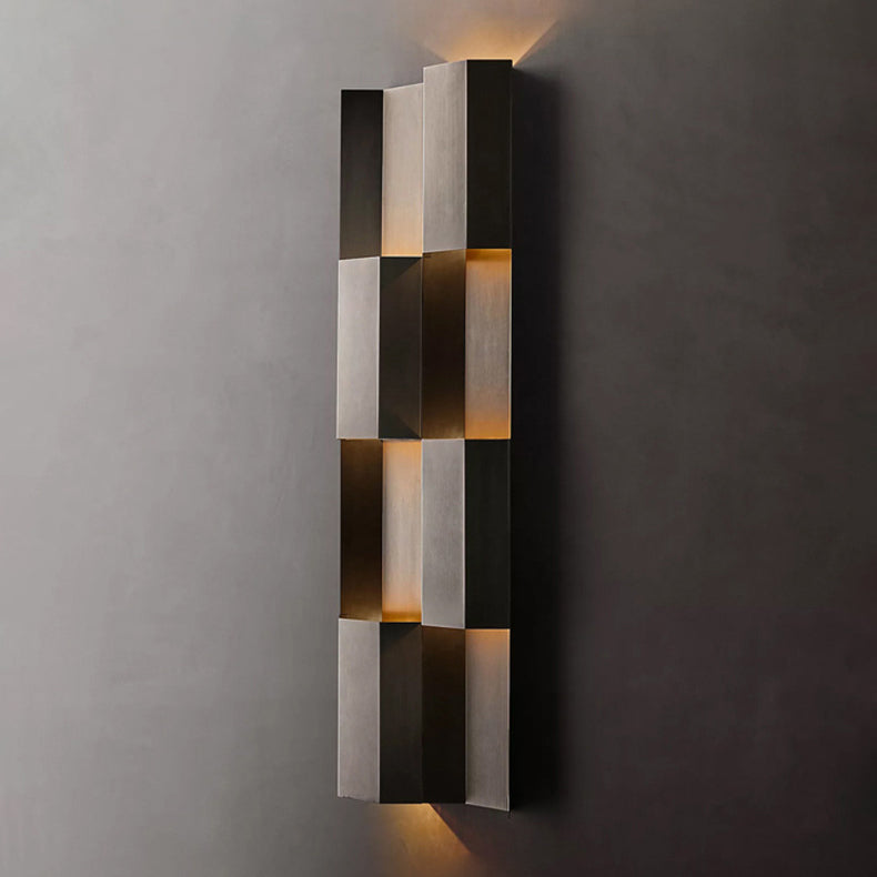 Contemporary Retro Waterproof Aluminum Rectangular LED Wall Sconce Lamp For Outdoor Patio