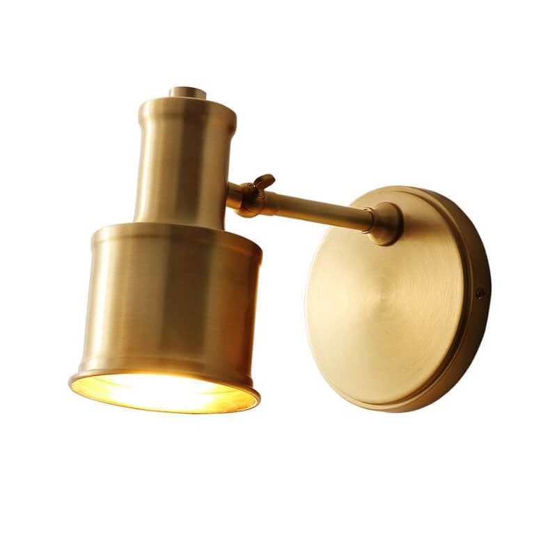 European Vintage All Copper 1-Light Wall Sconce Lamp