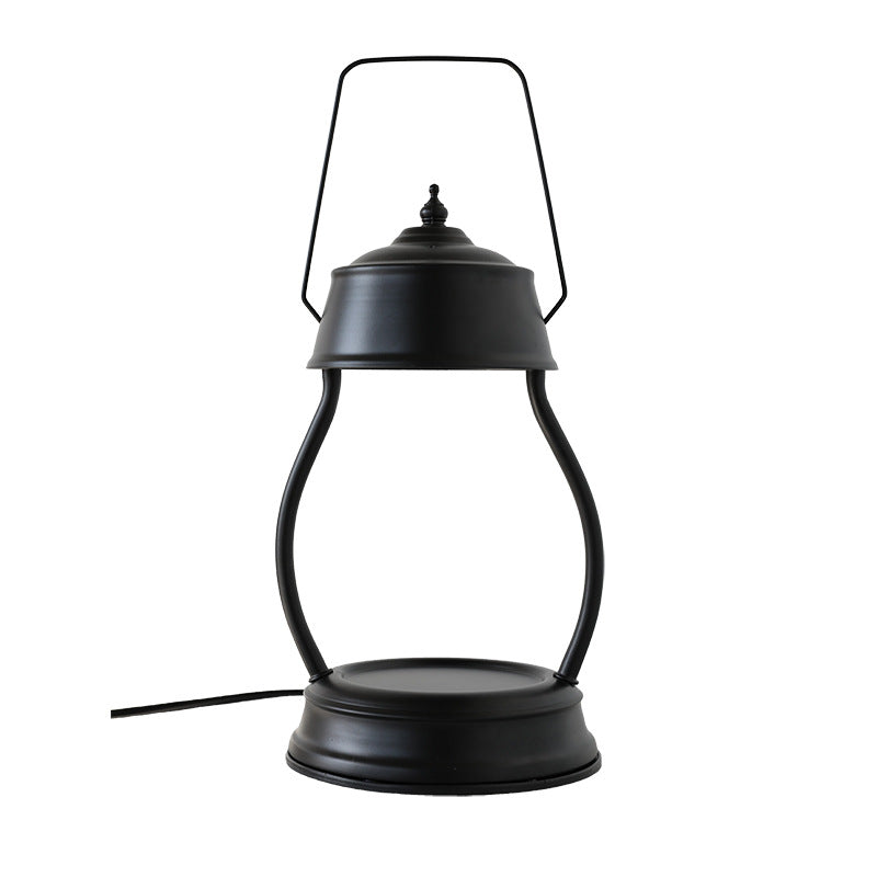 Contemporary Nordic Electroplated Iron Round Frame 1-Light Melting Wax Table Lamp For Study