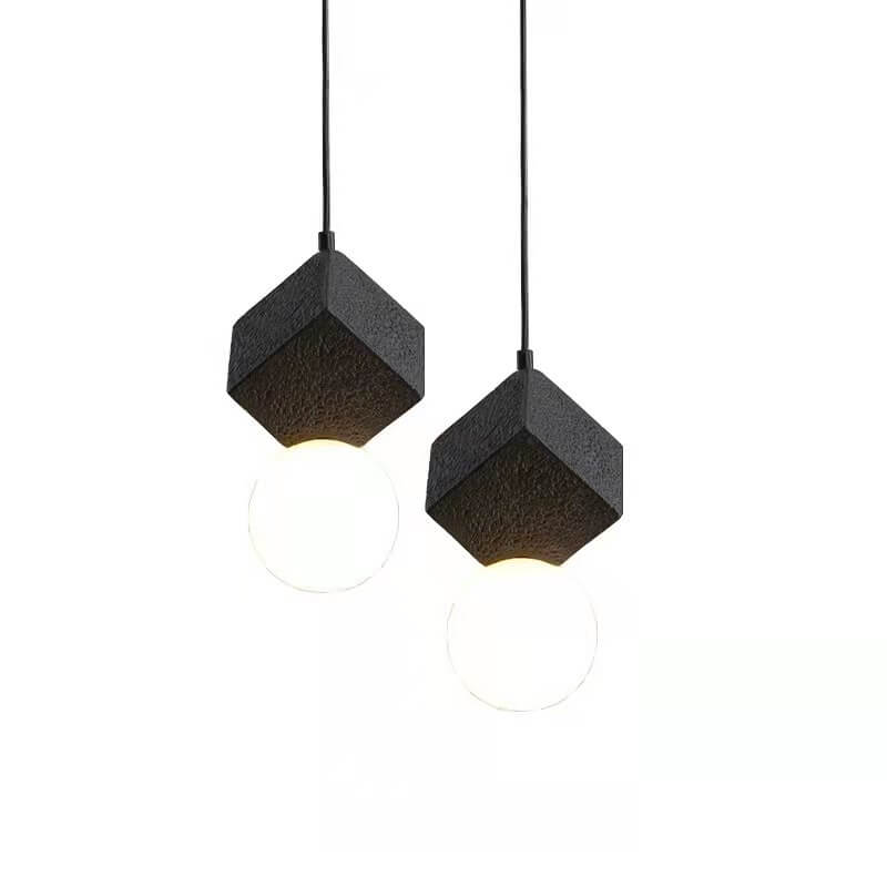 Nordic Minimalist Solid Color Resin 1-Light Pendant Light