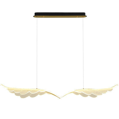 Contemporary Creative Angel Wing Acrylic Shade Hardware LED Island Light Pendant Light For Bedroom