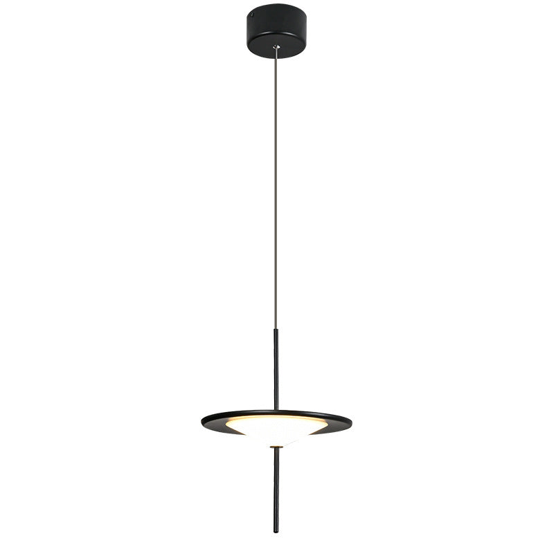 Contemporary Nordic Acrylic Flying Saucer Shade Hardware LED Pendant Light For Living Room