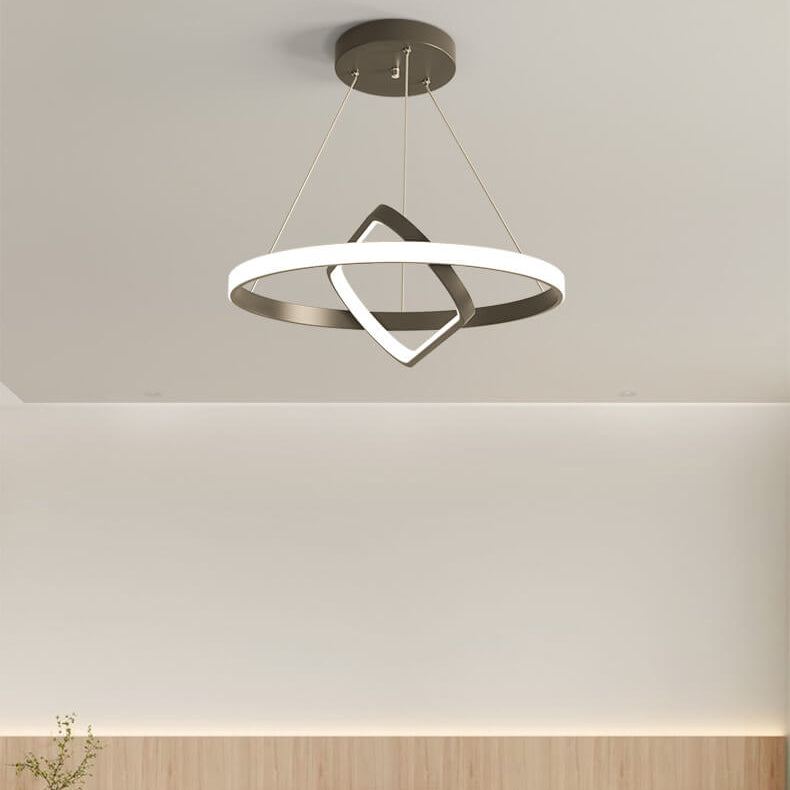 Italian Minimalist Circle Geometry Island Light LED Chandeliers