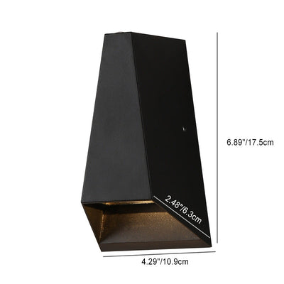 Modern Simplicity Waterproof Trapezoidal Aluminum LED Wall Sconce Lamp For Outdoor Patio