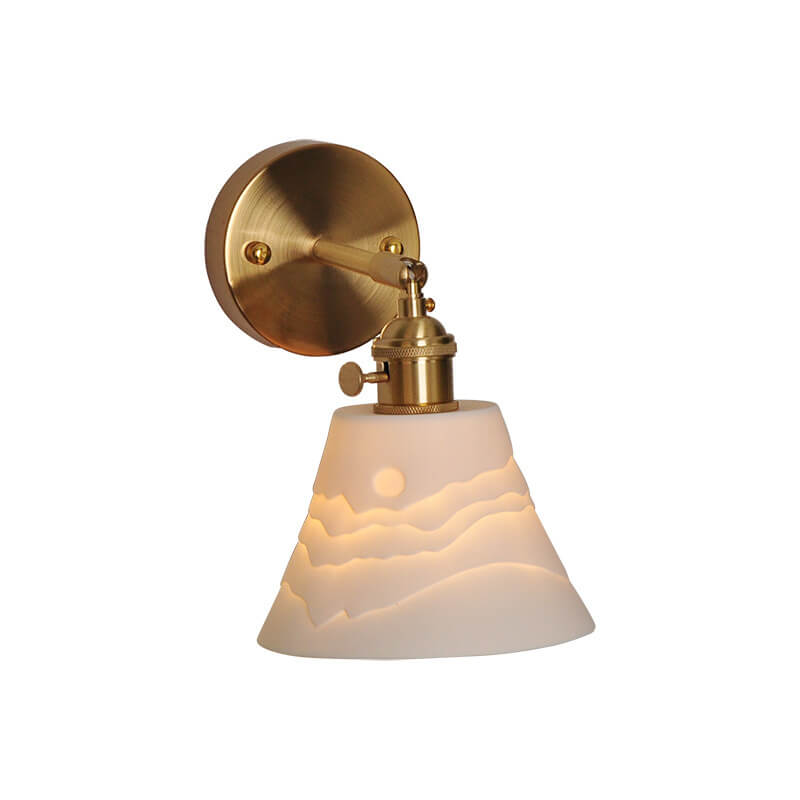 All Copper Light Luxury Crystal 1/2-Licht-Wandleuchte 