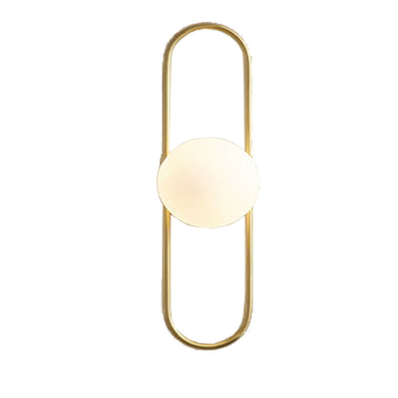 Contemporary Nordic All-Copper Balls 1-Light Wall Sconce Lamp For Living Room