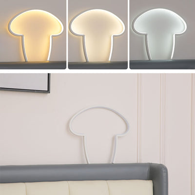 Contemporary Creative Line Mushroom Aluminum Silicone USB LED Table Lamp For Bedroom