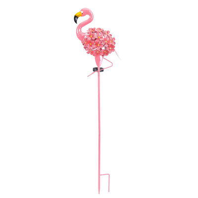 Contemporary Creative Waterproof Solar Flamingo Iron LED Outdoor Landscape Light For Garden