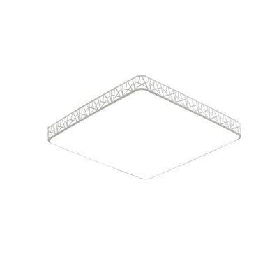 Modern Minimalist Square Acrylic Iron LED Flush Mount Ceiling Light For Bedroom