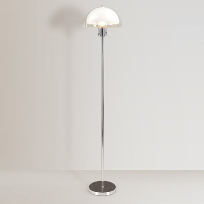 Modern Simplicity Half Round Long Acrylic Iron 1-Light Standing Floor Lamp For Living Room