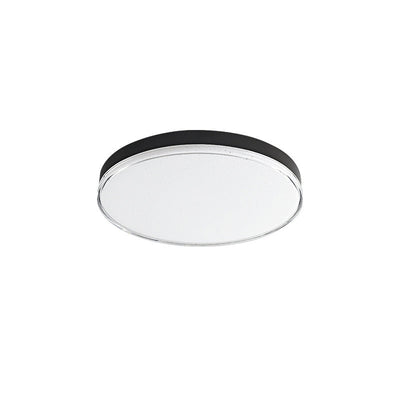 Modern Minimalist Aluminum Acrylic Round Shade LED Flush Mount Ceiling Light For Bedroom