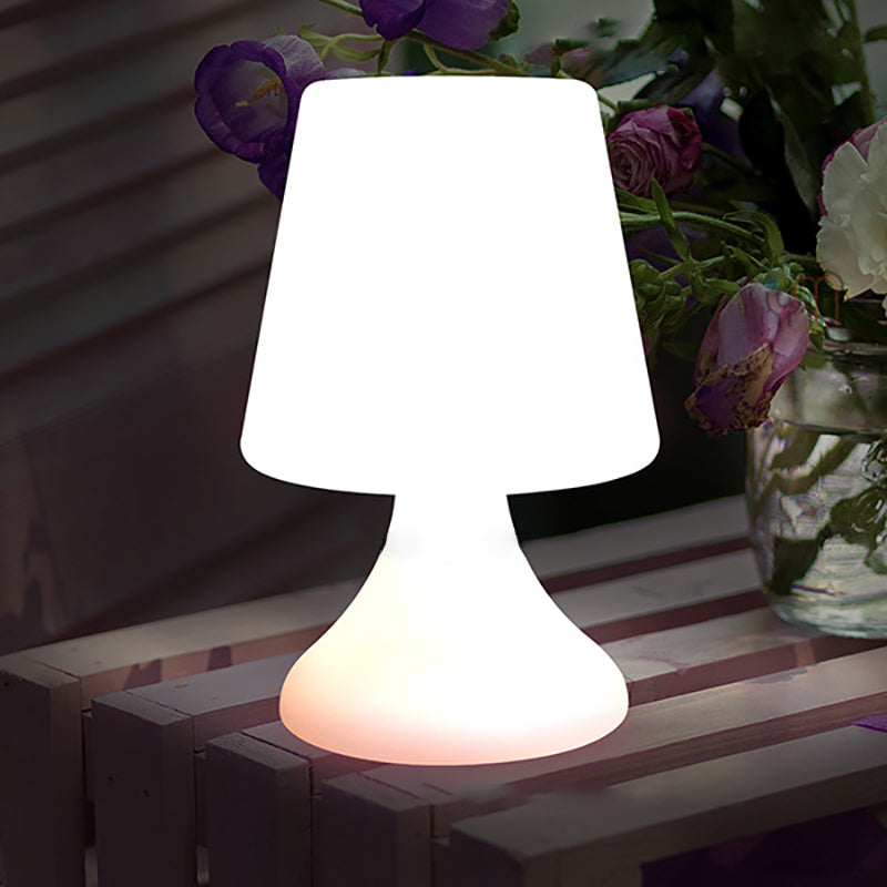 Modern Minimalist PE Cup Shape USB LED Table Lamp Night Light For Outdoor Patio