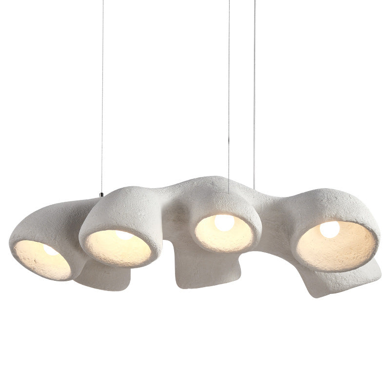 Contemporary Scandinavian Branch High Density Polystyrene 3/7 Light Chandelier For Living Room