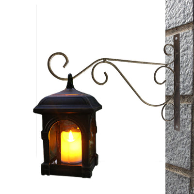 Traditional European Solar Waterproof House Cubic Plastic LED Landscape Lighting Outdoor Light For Garden