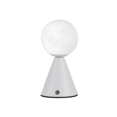 Contemporary Nordic Iron PIA Conic Ball LED Rechargeable Table Lamp For Bedside