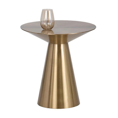 Contemporary Luxury Geometric Round Brushed Stainless Steel Coffee Table For Living Room