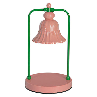 Contemporary Creative Iron Pink Flower Design 1-Light Melting Wax Table Lamp For Bedroom