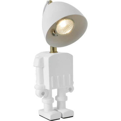 Modern Art Deco Resin Hardware Robot 1-Light Melting Wax Table Lamp For Bedroom