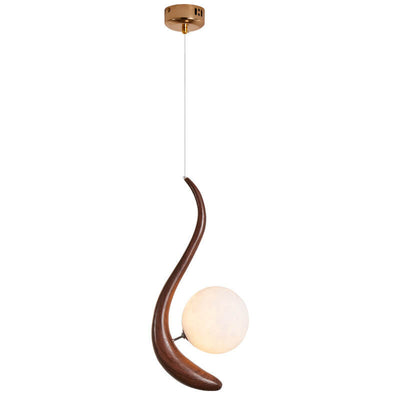 Nordic Minimalist Creative Solid Color Resin 3D Printed 1-Light Pendant Light