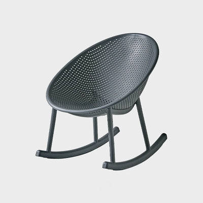 Contemporary Creative Oval PP Plastic Chair Backrest Armrest For Living Room