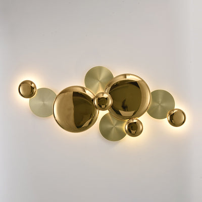 Modern Luxury Metal Round LED Wall Sconce Lamp For Living Room