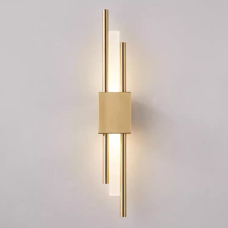 Modern Minimalist Iron Acrylic Strip LED Wall Sconce Lamp For Bedside