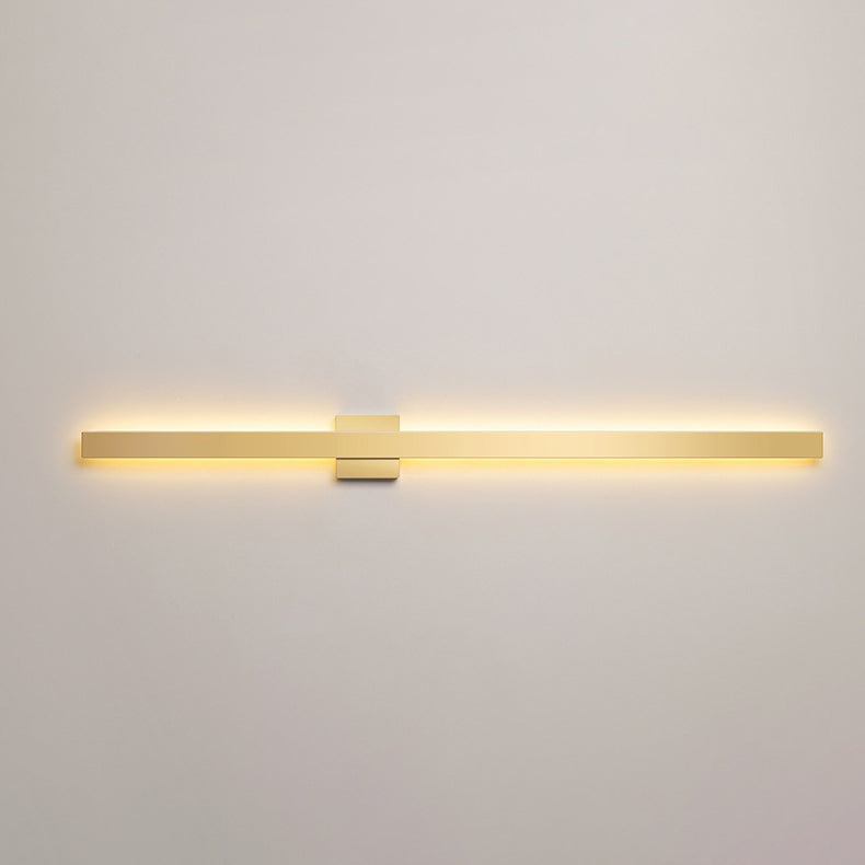 Modern Minimalist Long Strip Iron Acrylic LED Wall Sconce Lamp For Living Room