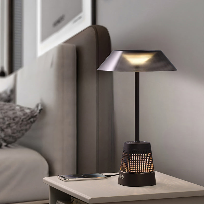 Modern Simplicity ABS Metal Geometric Prism LED Table Lamp For Bedside