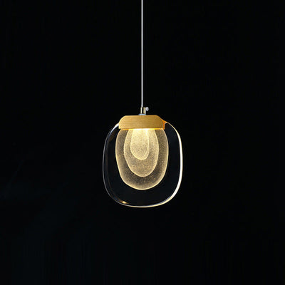 Lustre LED Rond en Cristal d'Aluminium Scandinave Contemporain pour Salon 