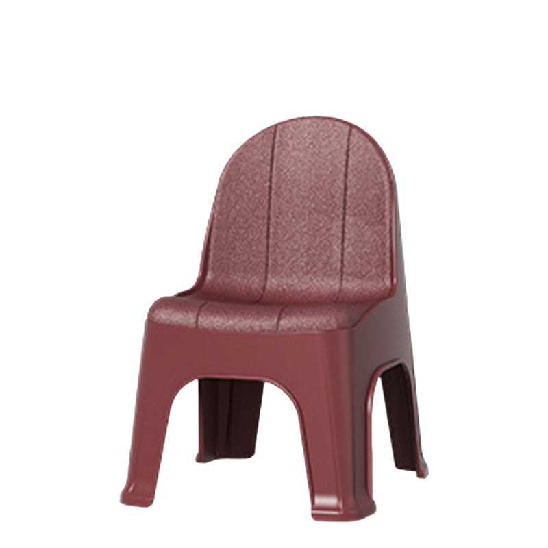 Modern Minimalist Square Half Round PP Plastic Chair Backrest For Living Room