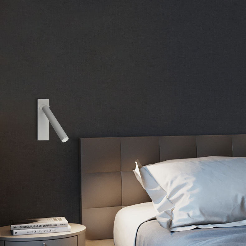 Projecteur rectangulaire minimaliste moderne, Angle réglable, applique murale de lecture LED 