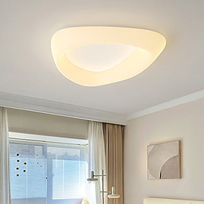 Modern Minimalist PE Cookie Cloud Shape Iron LED Flush Mount Ceiling Light For Bedroom