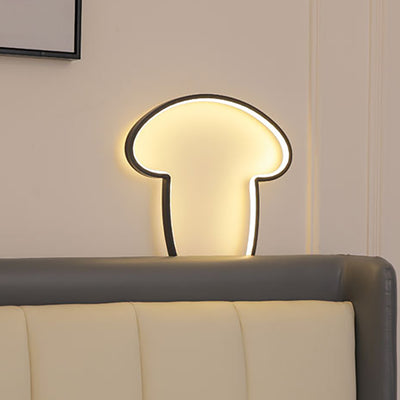 Contemporary Creative Line Mushroom Aluminum Silicone USB LED Table Lamp For Bedroom