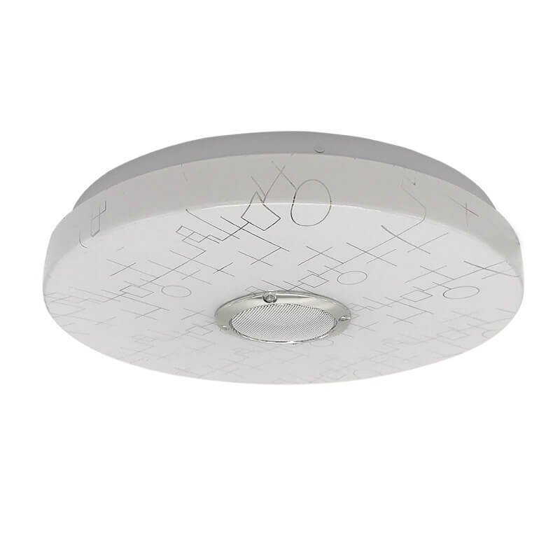 Modern Minimalist Round White APP Smart Control Bluetooth LED Flush Mount Light