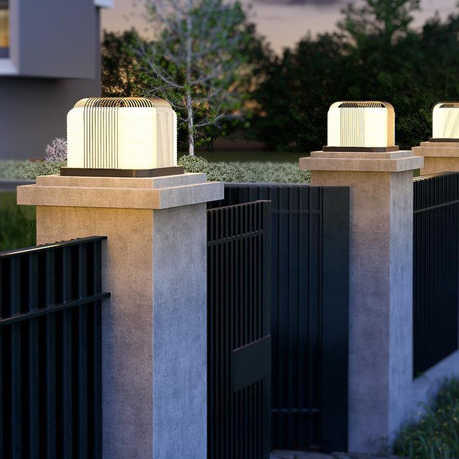 Modern Simplicity Solar Waterproof Stainless Steel PE Square Cubic LED Landscape Lighting Outdoor Light For Garden