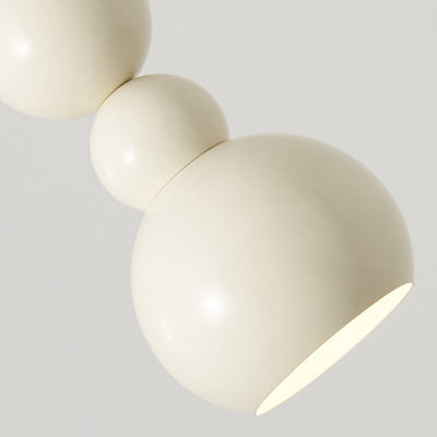 Contemporary Nordic Cream White Gourd 1-Light Pendant Light For Living Room