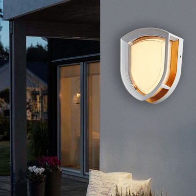 Creative Acrylic Heart Shield Diamond Shape LED Outdoor Waterproof Wall Sconce Lamp