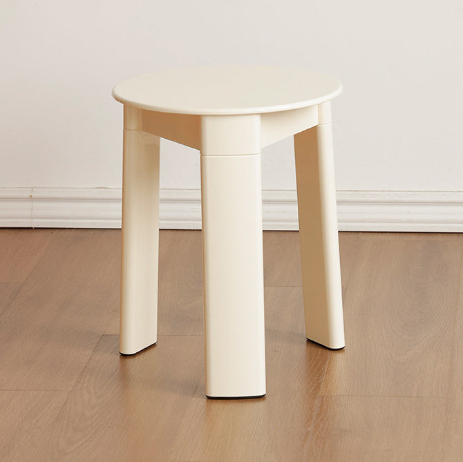 Contemporary Creative Round Rectangular Triangle Base Plastic ABS Low Stool For Living Room