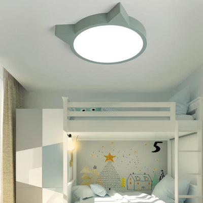 Plafonnier LED encastré pour enfants au design nordique Macaron Cat 