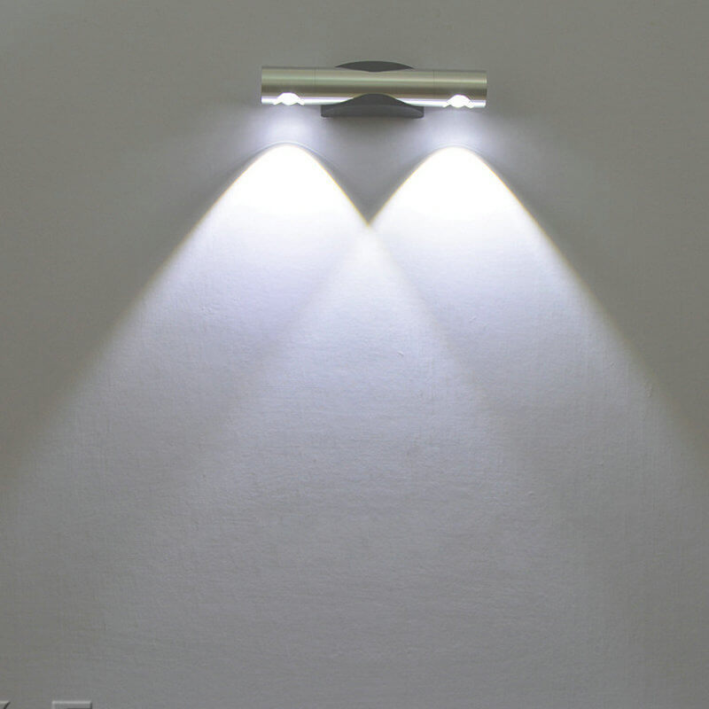 Moderne kreative Dreieck-LED-Wandleuchte aus Aluminium 